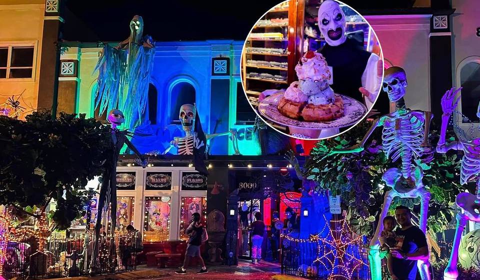 This Ice Cream Parlor Serving Scary Scoops & Wicked Sundaes May Have The Most Halloween Decorations In South Florida