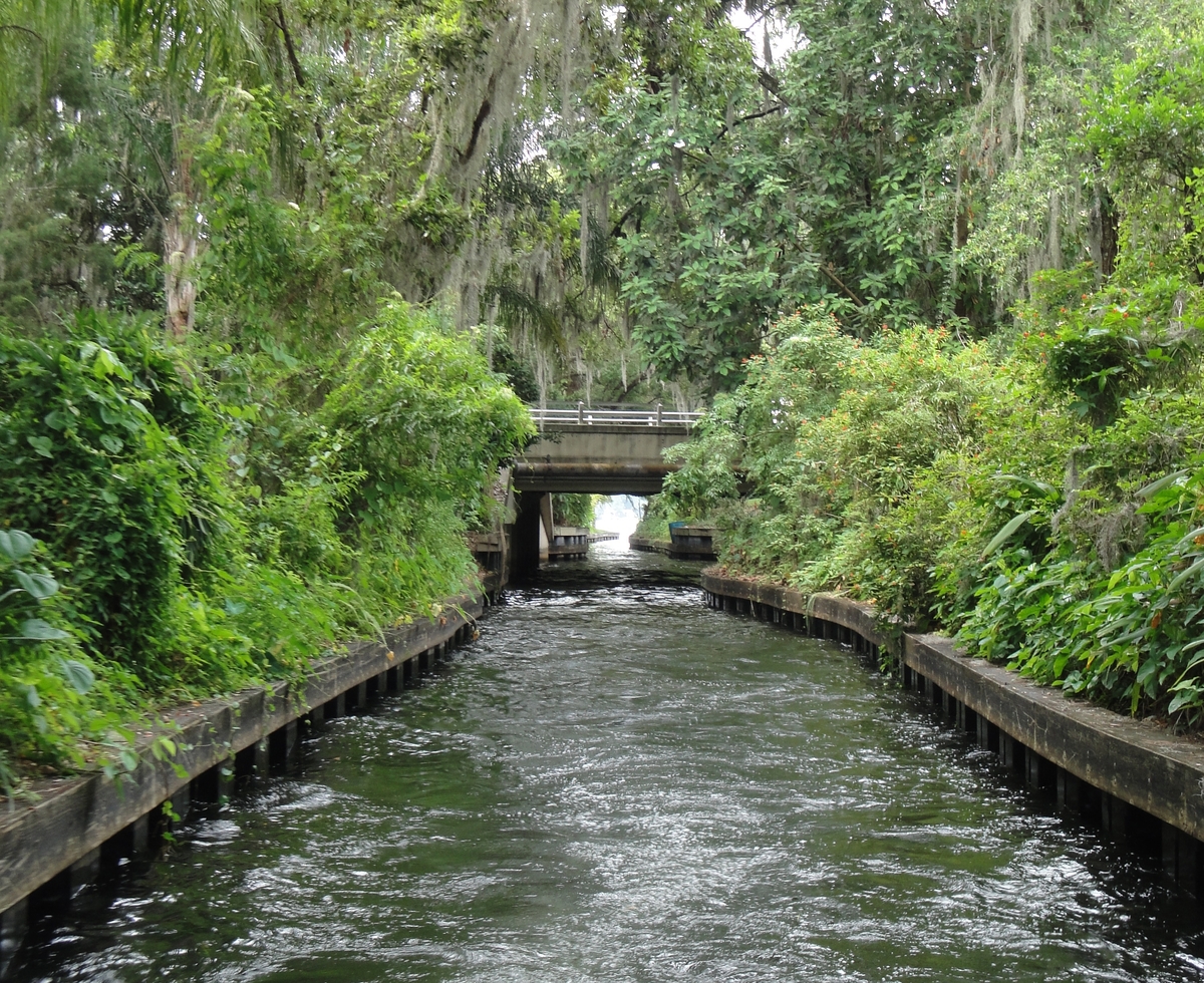 A canal in Winter Park, Florida