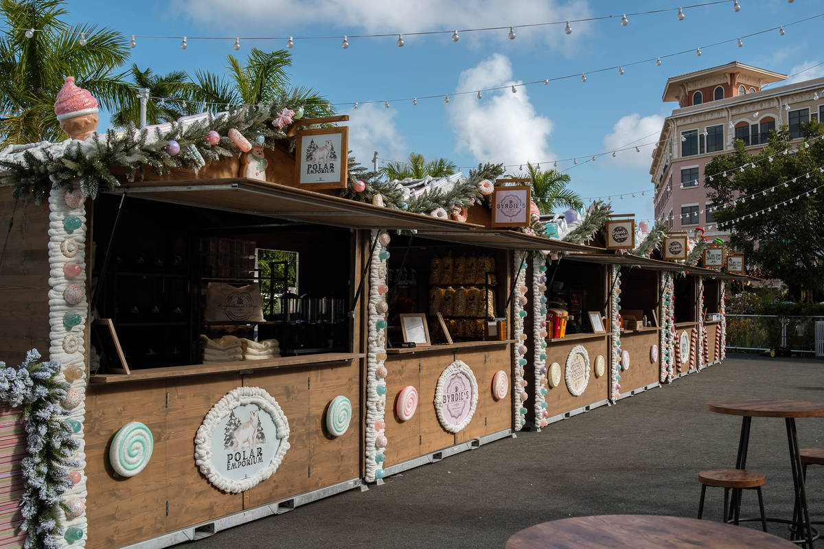 Winter Wonderland vendor stands
