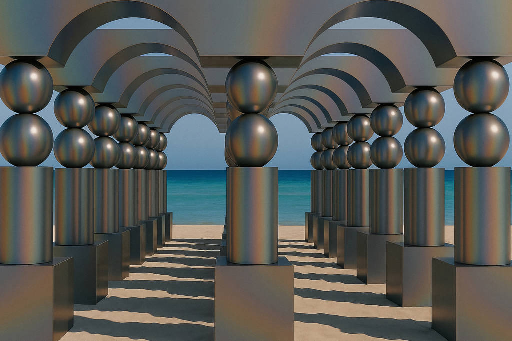 Pilar Zeta “The Observer Effect” Beach Installation