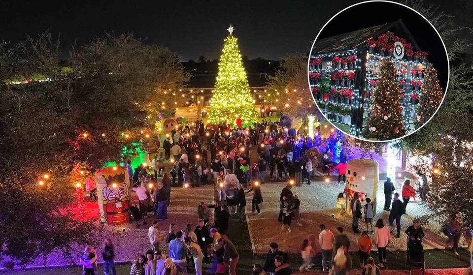 Das bezaubernde Winterfest dieser Redland Farm bietet jedes Wochenende Tausende von Lichtern, einen 42 Fuß hohen Baum und Line Dancing unter den Sternen