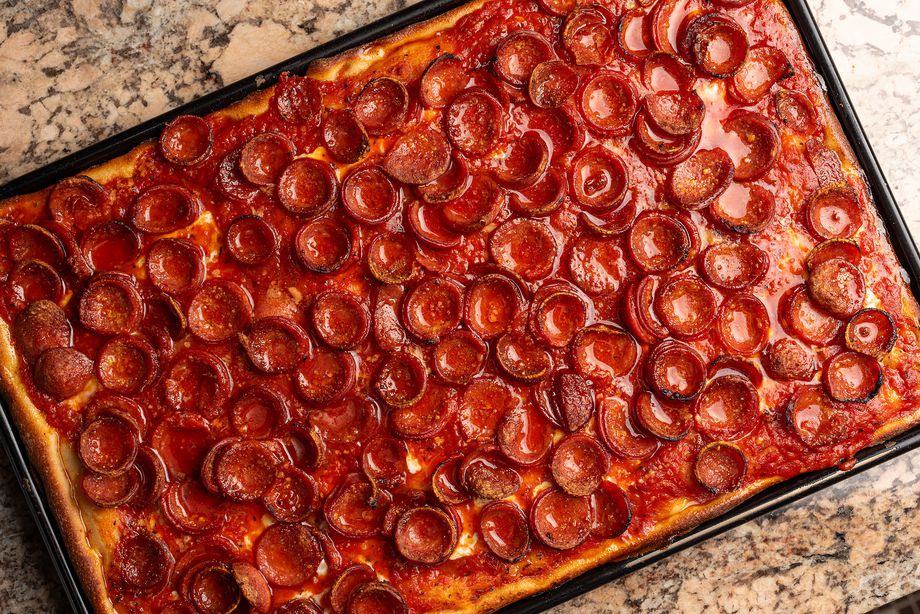 The Spicy Spring pepperoni pizza