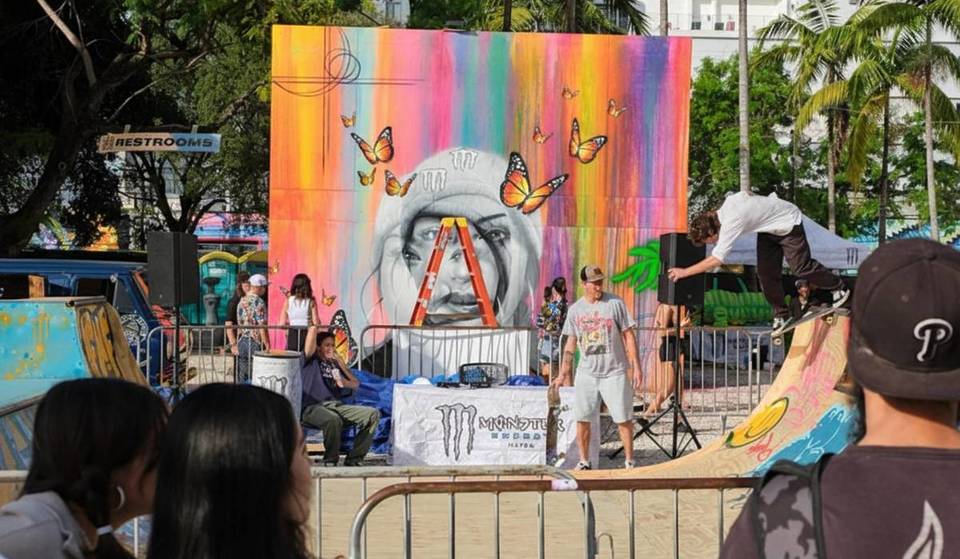 Esta vila gratuita da Miami Art Week está tomando conta de Wynwood com 4 dias de instalações interativas, vendedores e uma zona de skate