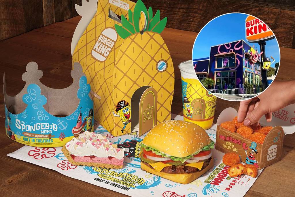 Burger King SpongeBob Menu and Miami pop-up