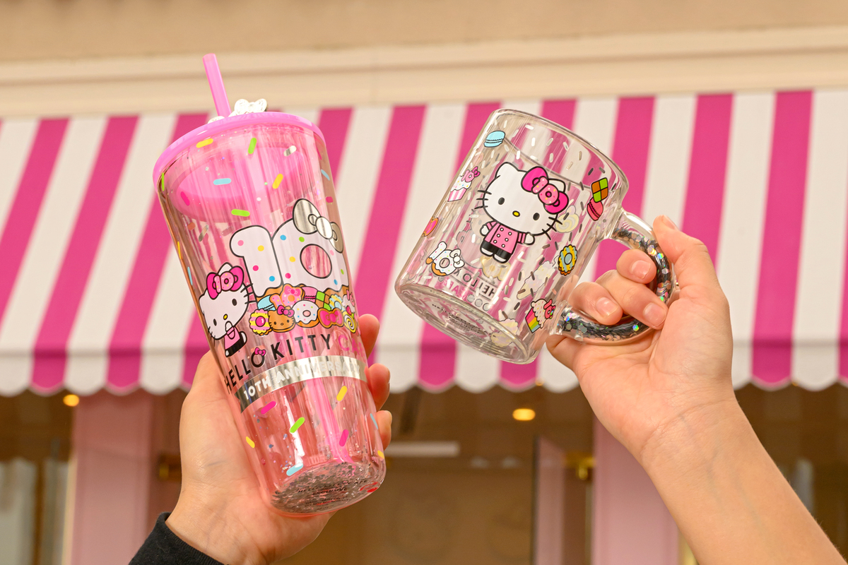 Hello Kitty Cafe Truck tumbler and cup