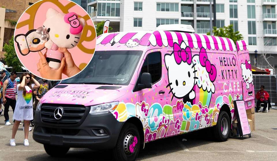 Le camion rose Hello Kitty Cafe Truck revient à Miami avec des friandises et des objets de collection à l&rsquo;occasion de son 10e anniversaire.
