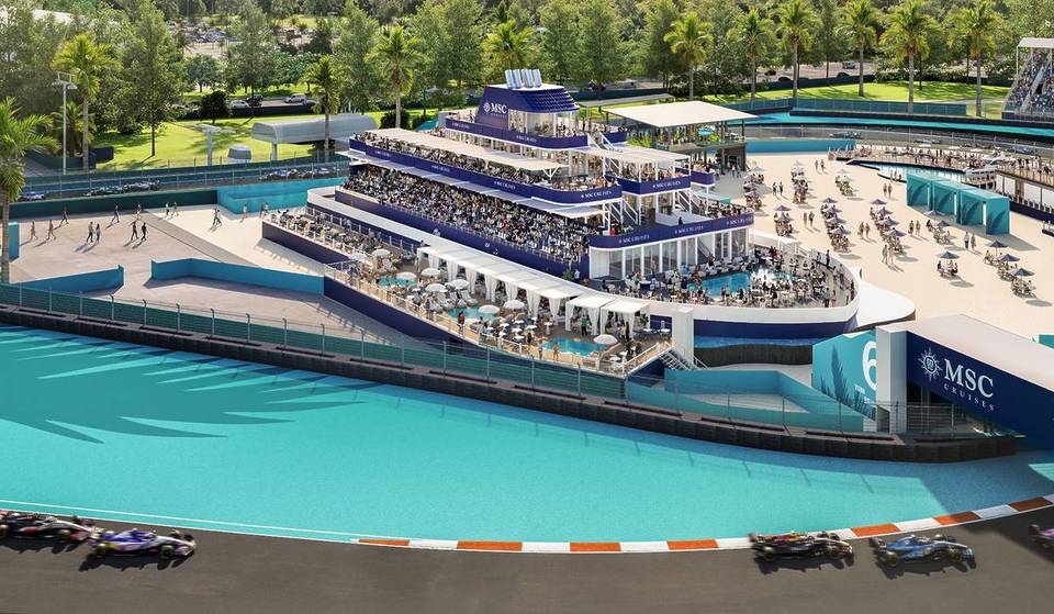 F1 Miami Fans Can Watch The Race On A 50-Foot ‘Super Yacht’ This Spring — With Private Cabanas, Pool Deck & 360-Degree Views