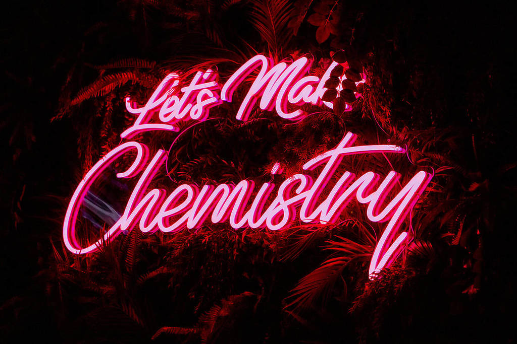 Let's make chemistry sign at Copper 29 Bar