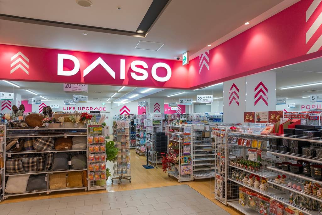 Interior da loja DAISO