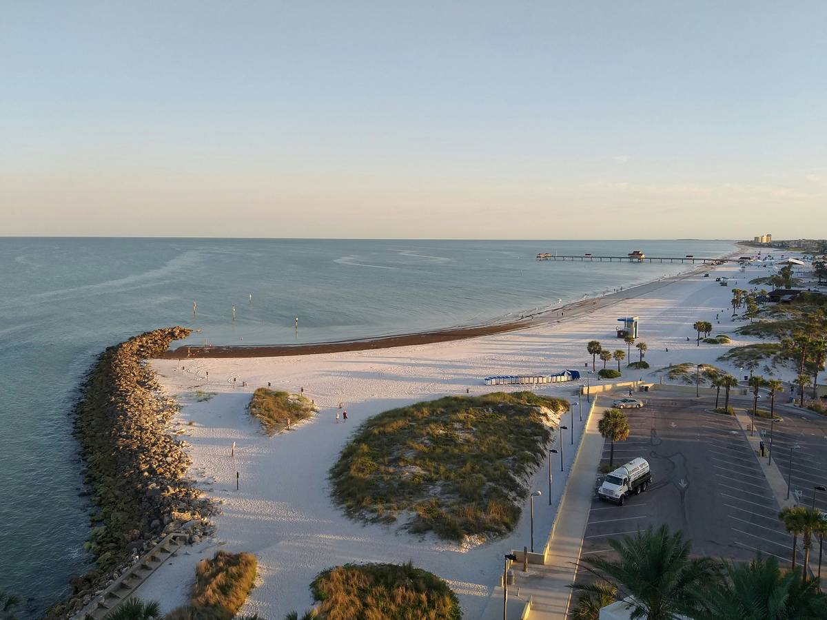 Aerial view of Clearwater Beach