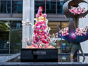 Plus de 25 installations florales tendance envahissent le Bal Harbour Shops de Miami ce mois-ci