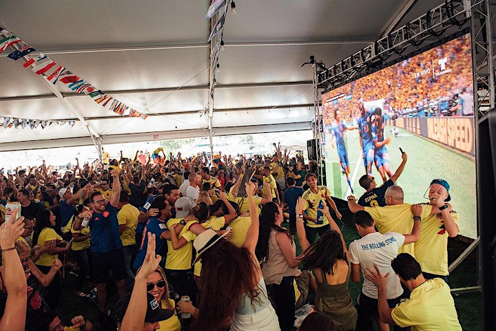 Fiesta para ver los partidos en Wynwood Marketplace