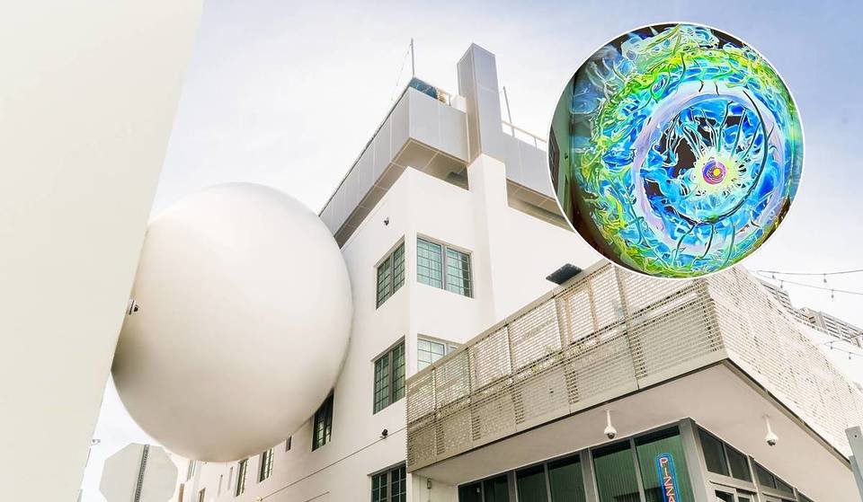South Beach’s giant floating ‘egg’ is being illuminated with digital art all year-round — kicking off with a World Cup-inspired piece