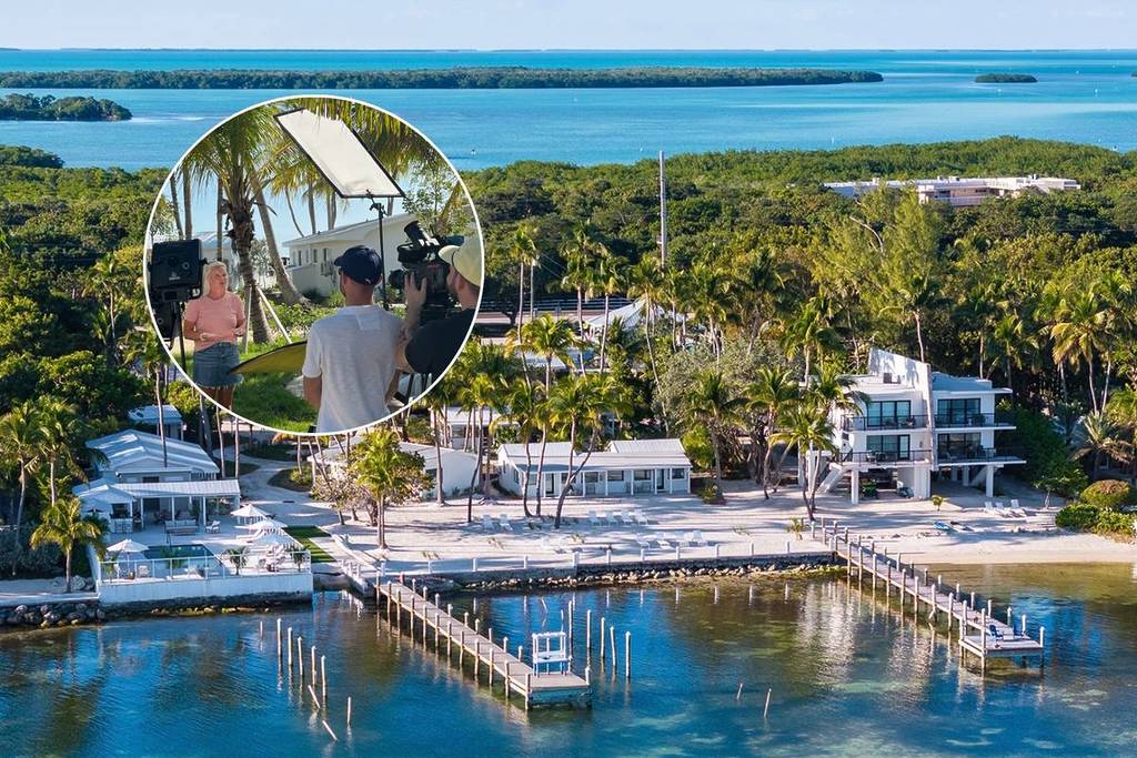 Pines & Palms Resort aerial view and photo of filming