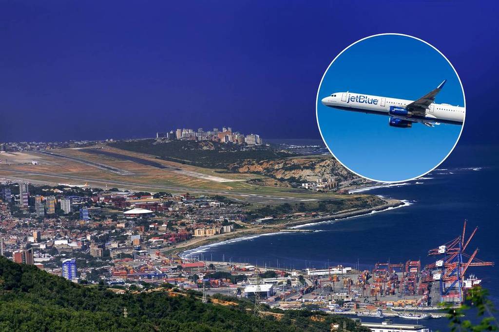 Avião da JetBlue – Vista aérea da Venezuela