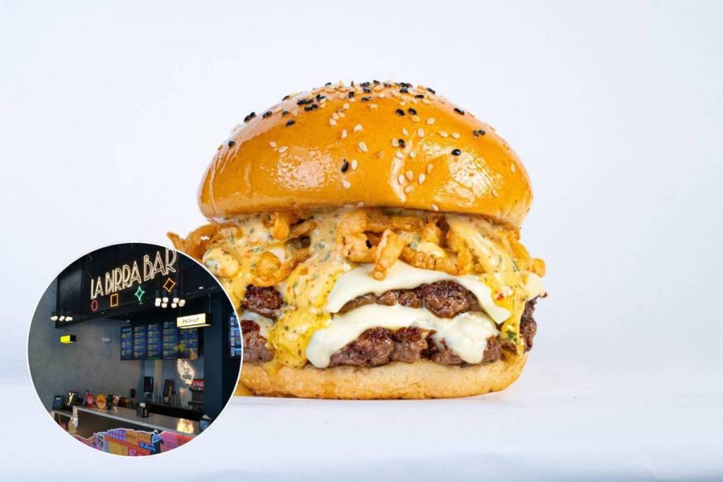 O Crispy Dubai Burger do La Birra Bar