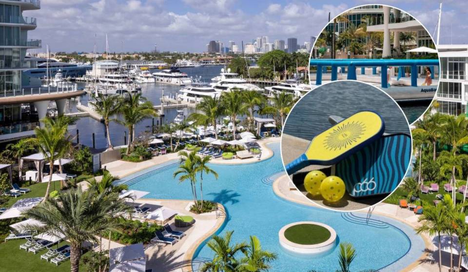 Agora você pode jogar pickleball na água, já que a primeira quadra flutuante de Fort Lauderdale será inaugurada neste verão