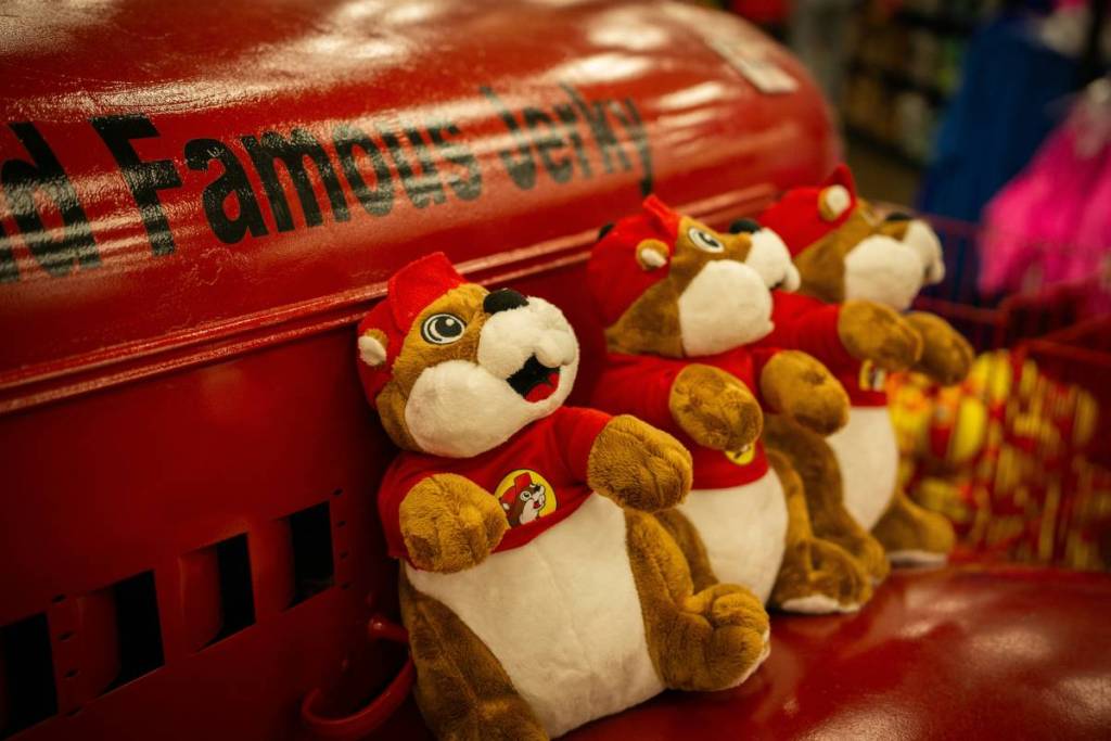Les peluches Buc-ee's