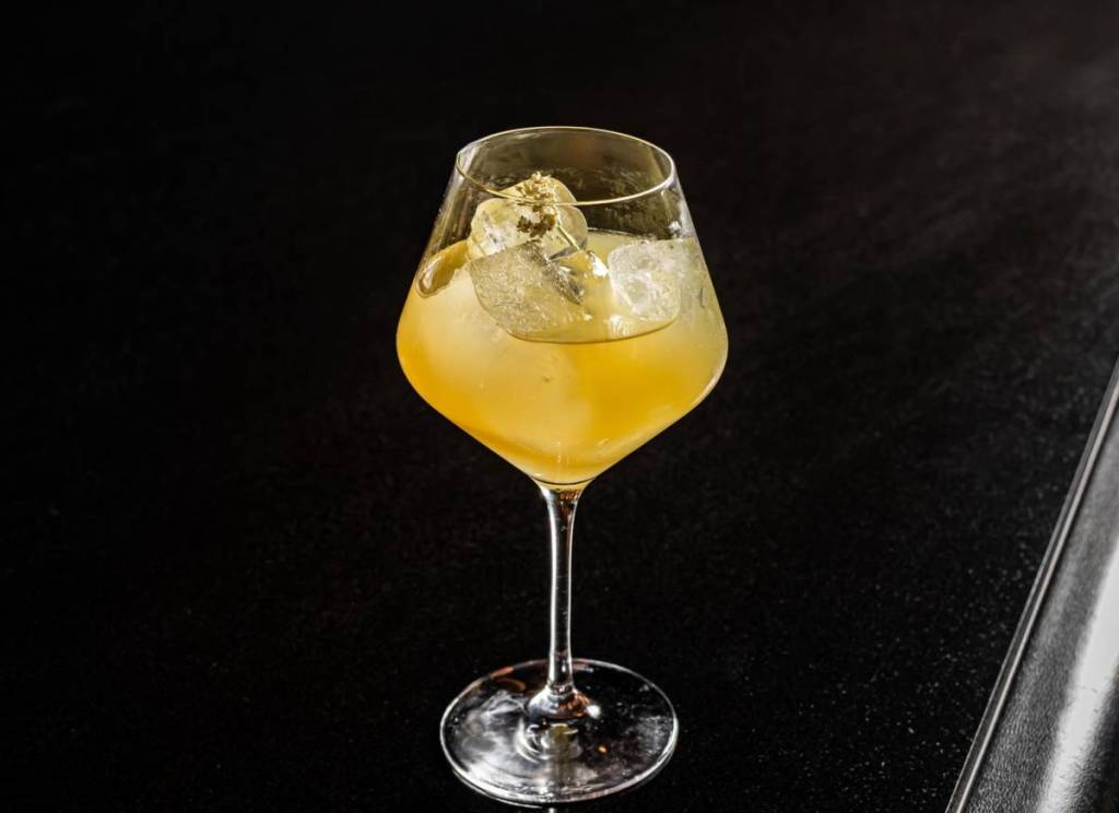 Normandie Cocktail at L’Atelier de Jöel Robuchon & Le Jardinier
