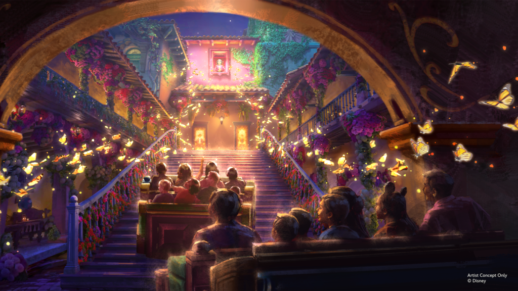 Arte conceptual de la próxima atracción «Encanto» en Disney’s Animal Kingdom