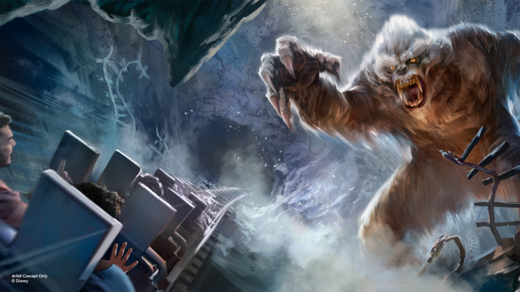 Arte conceptual del Yeti de «Expedition Everest»