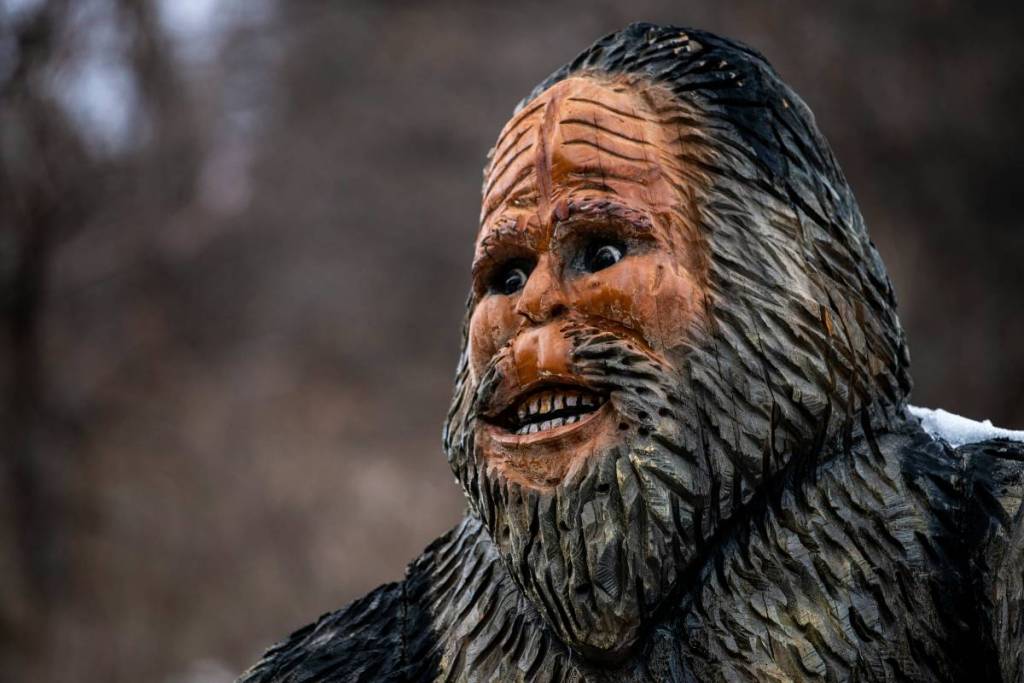 Bigfoot-Holzstatue