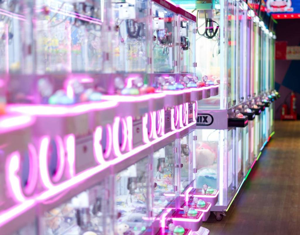 Neon-Greifautomaten