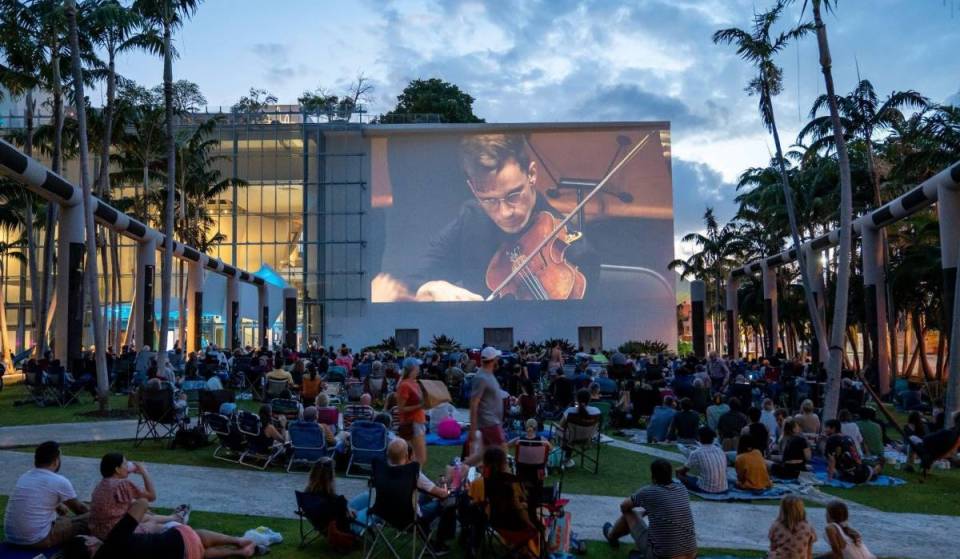 Las proyecciones sinfónicas gratuitas al aire libre vuelven este otoño al SoundScape Park de Miami Beach