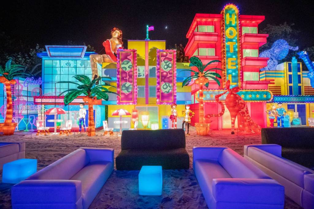 Luminosa illuminated trail at Jungle Island