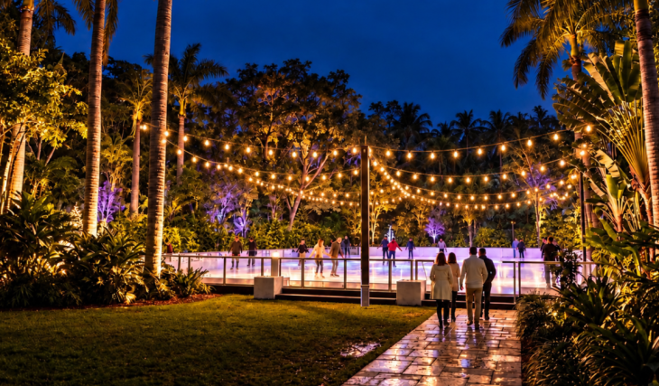 Ya están a la venta las entradas para el NightGarden de Miami, y este año estrena una nueva pista de hielo bajo las palmeras