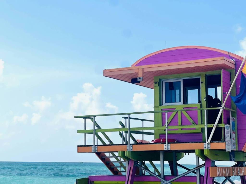 Puesto de socorristas en Miami Beach