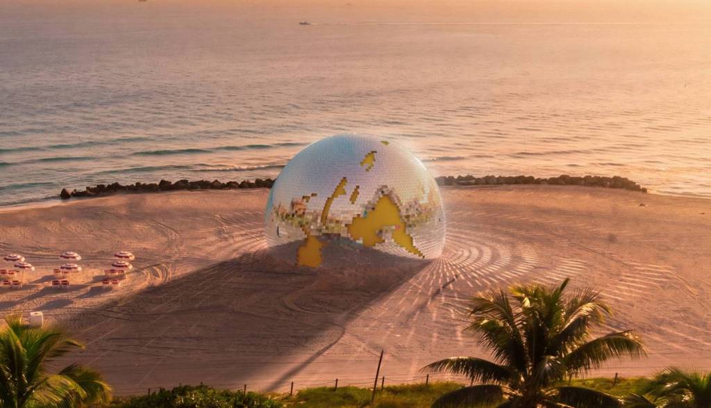 Digital rendering of Christopher Joshua Benton’s A Lore Supreme on Faena Beach
