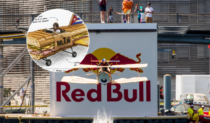 A giant flying Cuban sandwich is taking to Miami skies this weekend during Red Bull Flugtag as it aims to break a world record