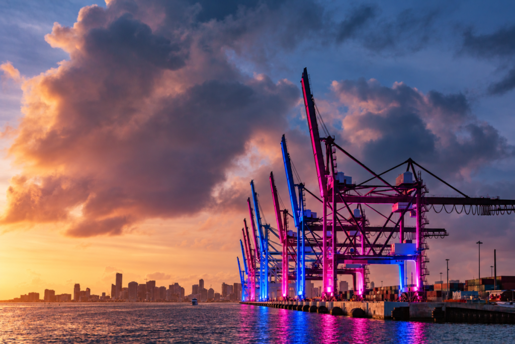 Conceptual PortMiami lighting
