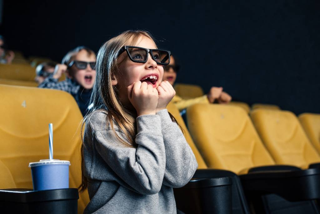 child at a movie theater, Munich with children
