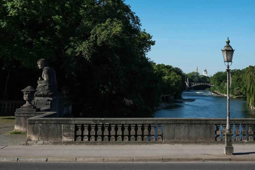 Luitpoldbrücke über der Isar