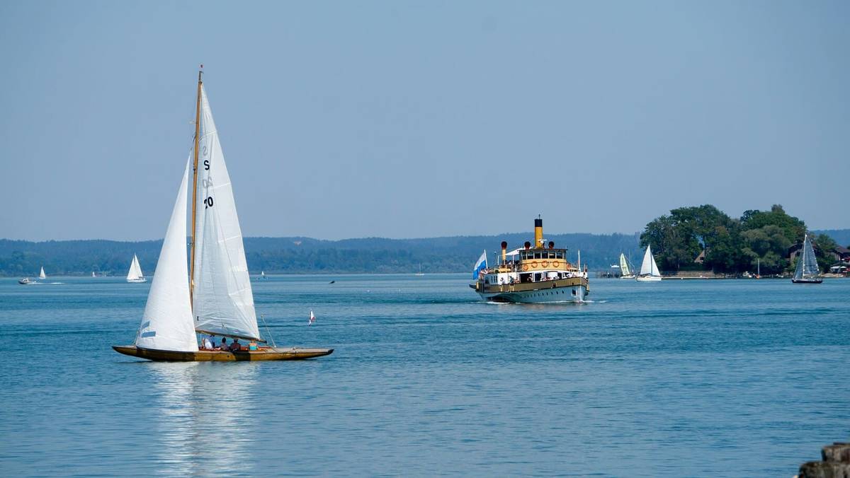 Segelboot auf dem Chiemsee