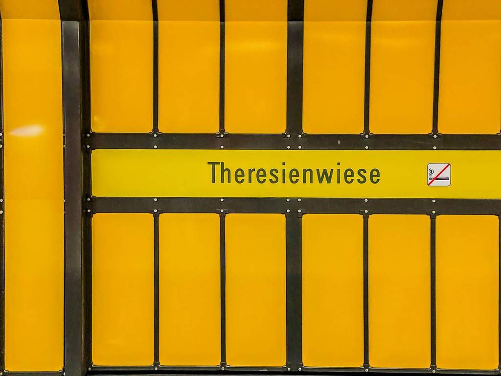 Theresienwiese subway station in Munich