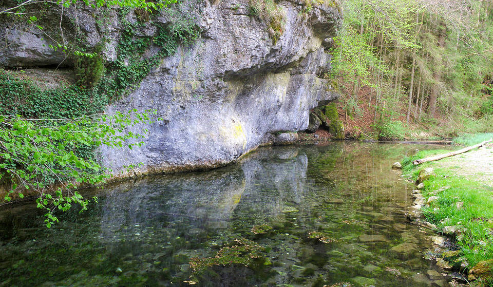 Numerous legends and myths surround the bizarre rock formations of this 4-kilometer-long, almost untouched valley, about 2 hours from Munich