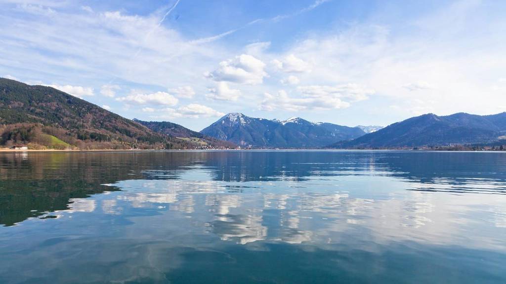 tegernsee, wo das pendelschiff zu weihnachten fährt