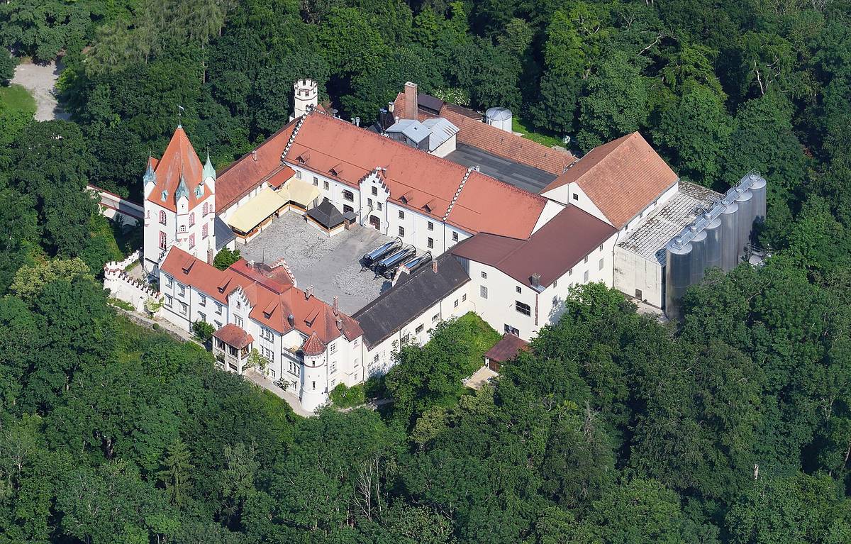 schloss kaltenberg von oben