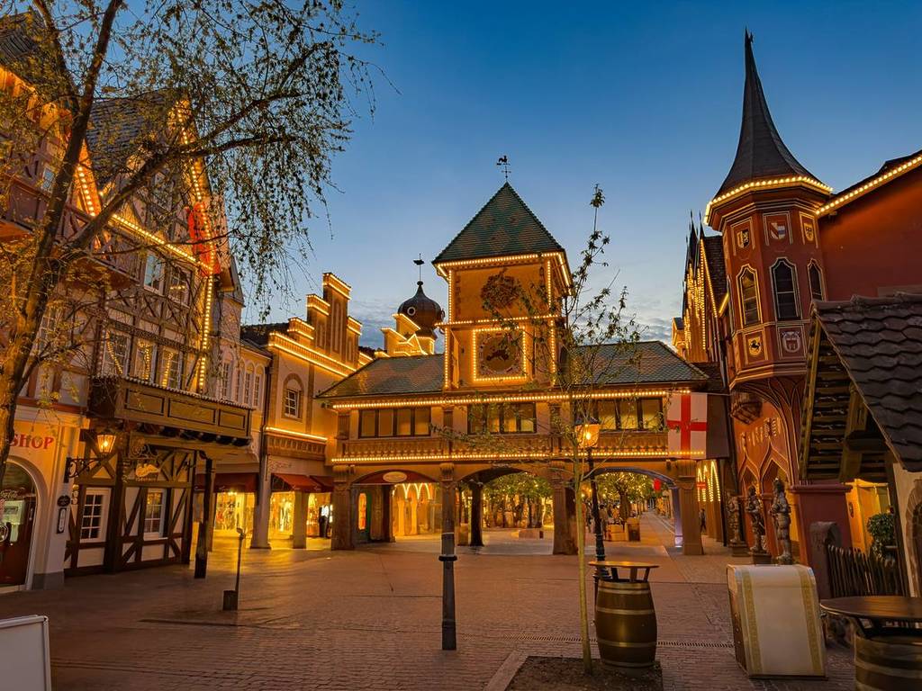 europapark decorated for the winter season