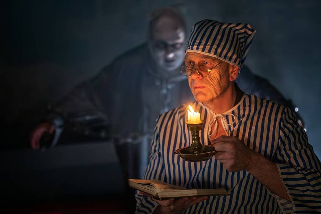 szene aus einer weihnachtgeschichte, weihnachten