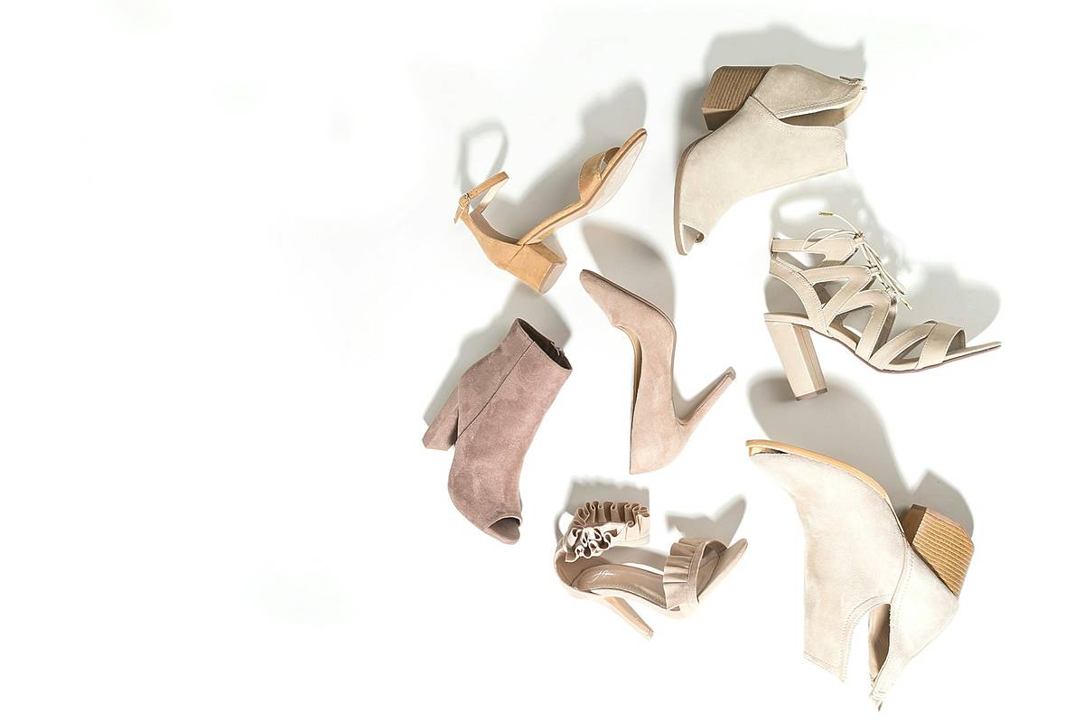 beige high heel