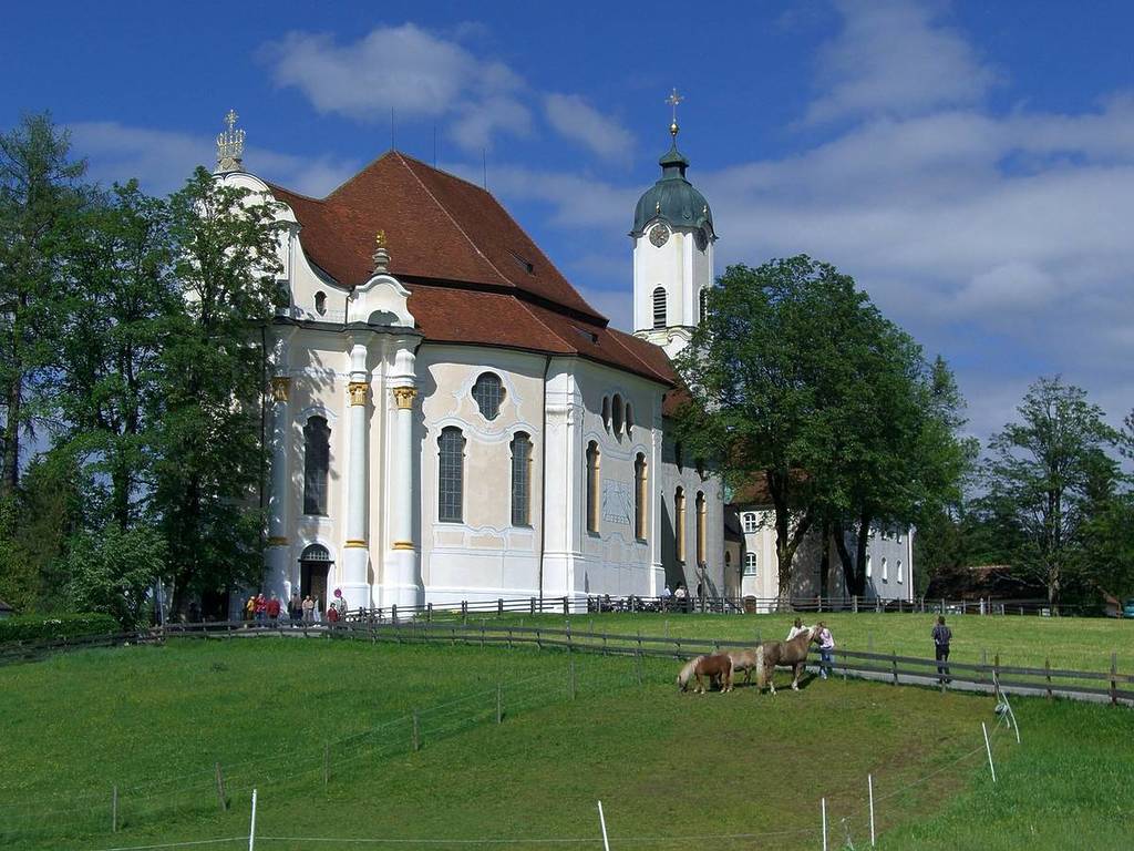 wieskirche in steingaden von außen