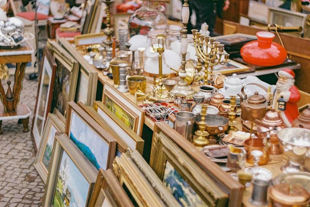 treasures at a flea market