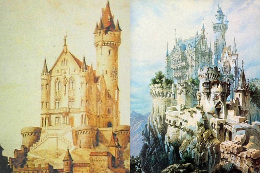 entwürfe für burg falkenstein