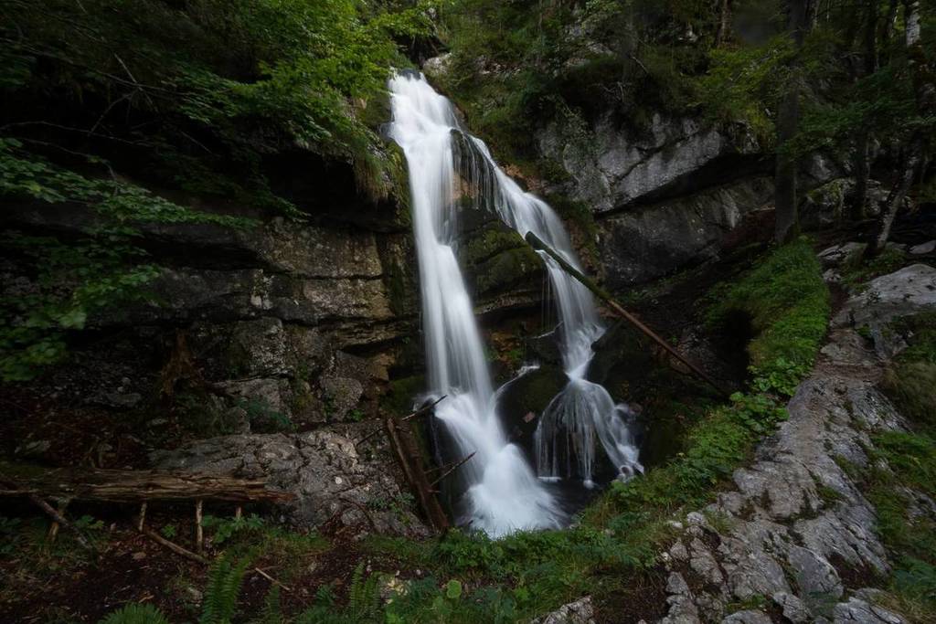 Schrainbach Falls up close