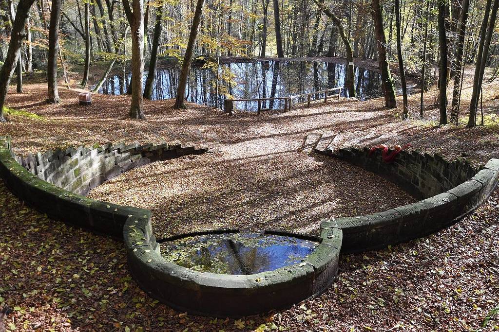 View from the spring toward the pond