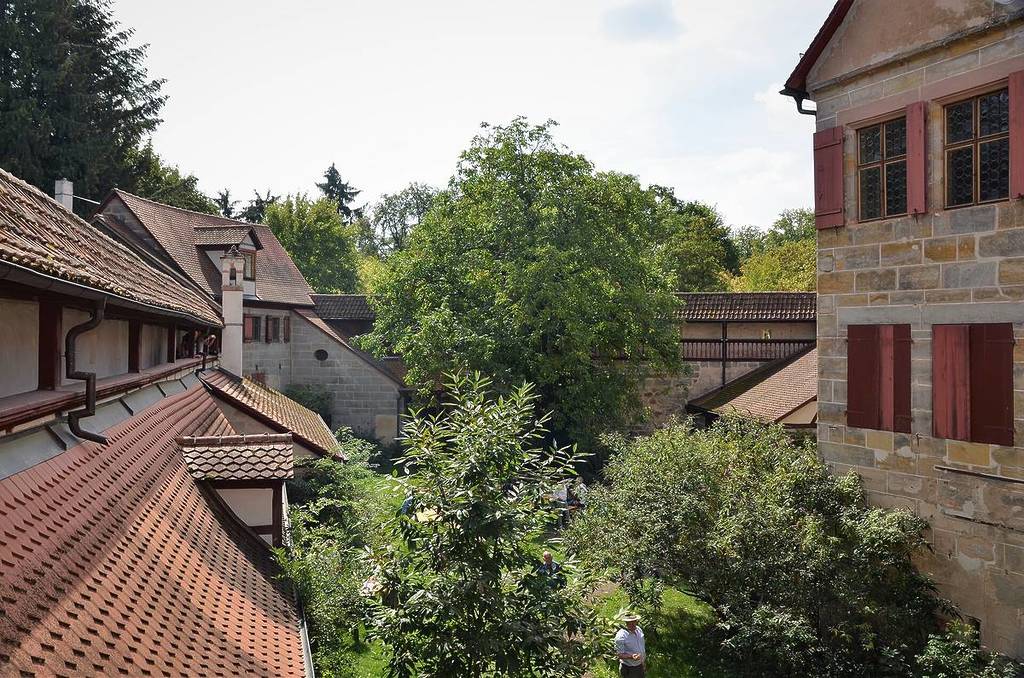 view from the castle into the countryside